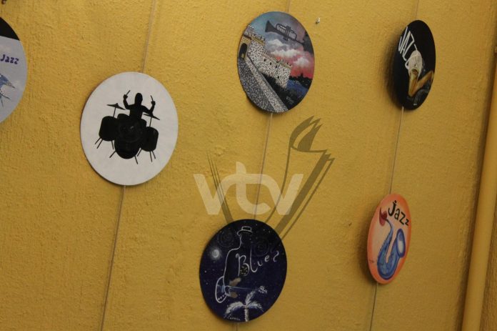 detalle exposición vinilos