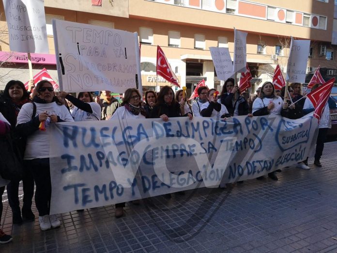 limpieza huelga