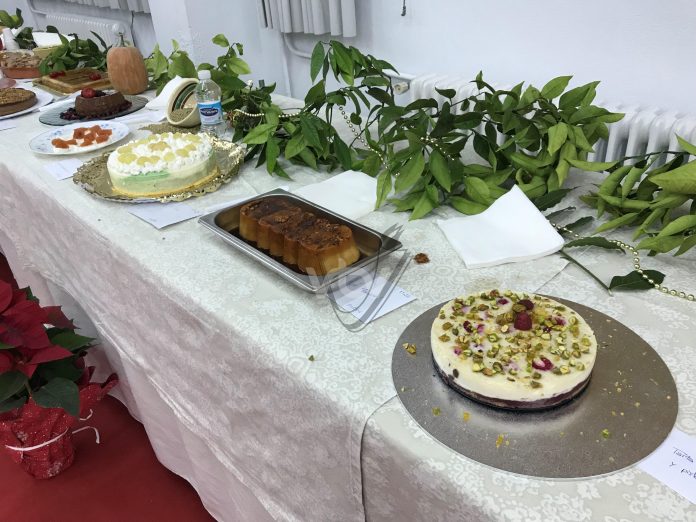 tarta frambuesas y pistachos