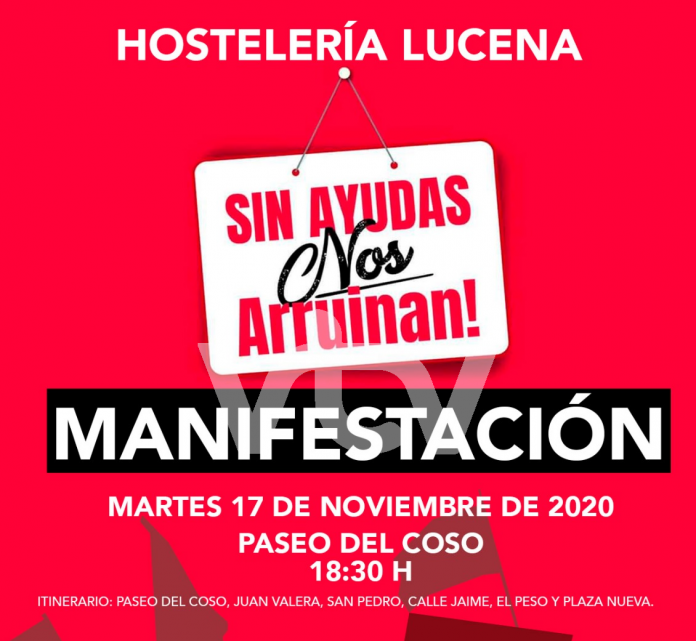 cartel manifestación hostelería