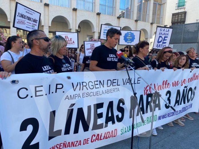 manifestacion ceip valle