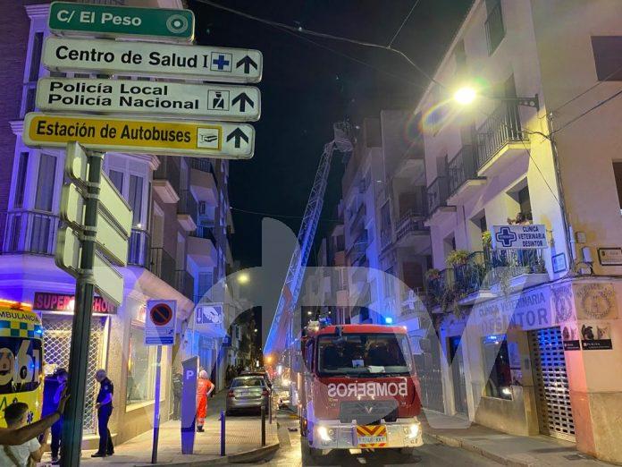 incendio calle El Peso
