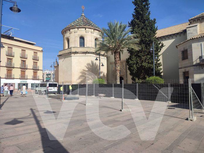 230906 inicio obras plaza San Miguel (1) Plaza San Miguel, Parterres, Lucena