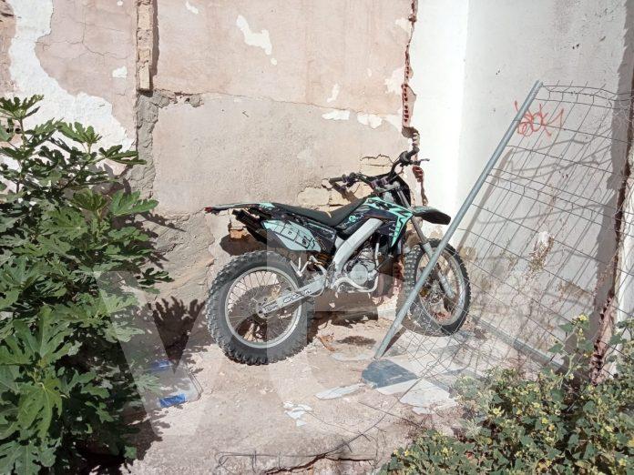 230920 motocicleta localizada (1) Moto, robo, policía