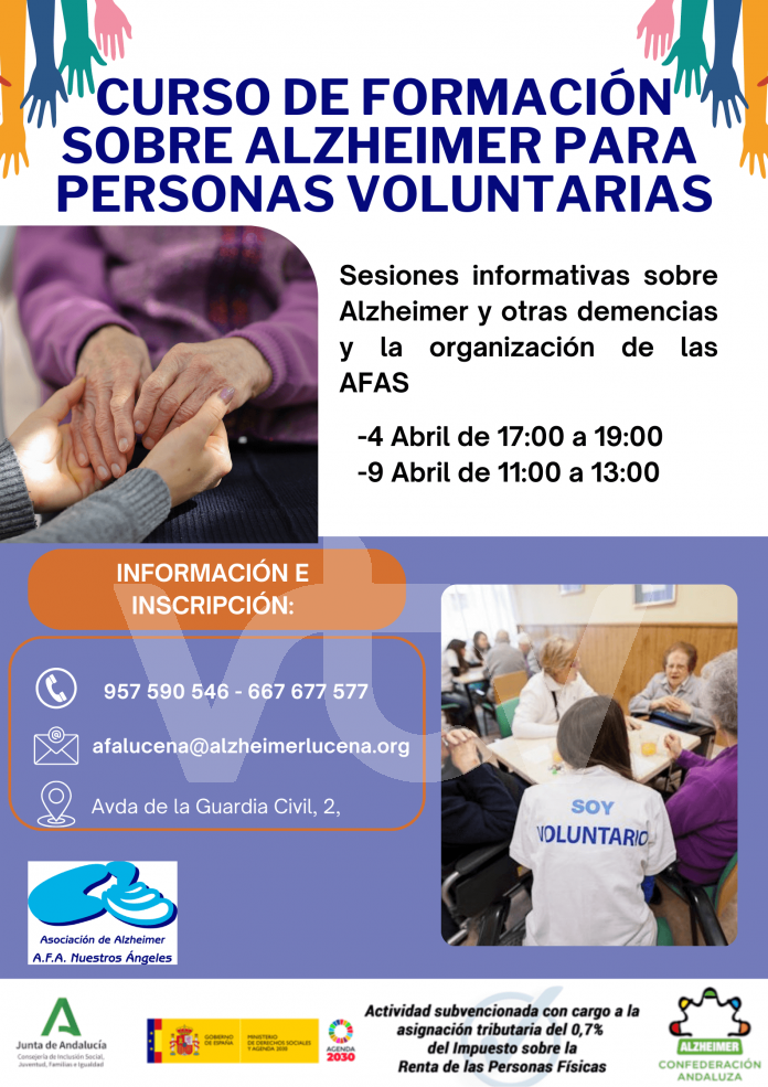 Cartel curso Alzheimer, curso