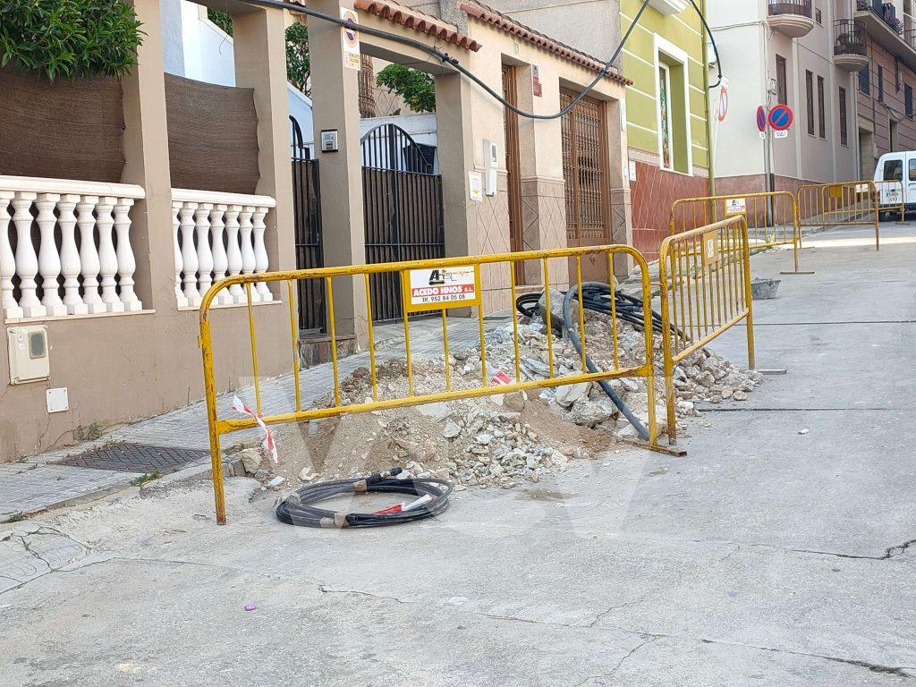 Obras, calle Río Guadalquivir