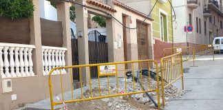 Obras, calle Río Guadalquivir