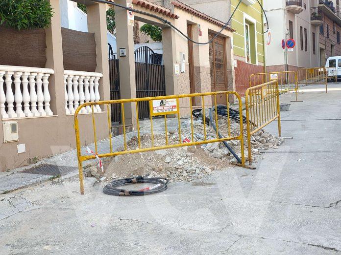 Obras, calle Río Guadalquivir