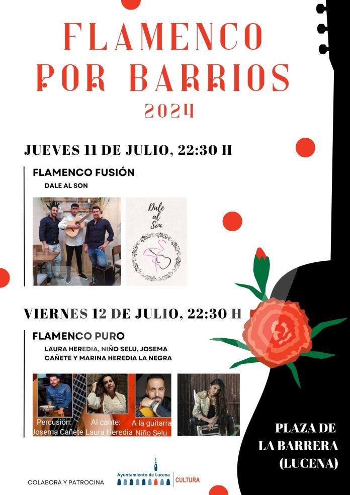 Cartel Flamenco por barrios Flamenco Barrios