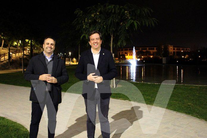 Parque Europa iluminado