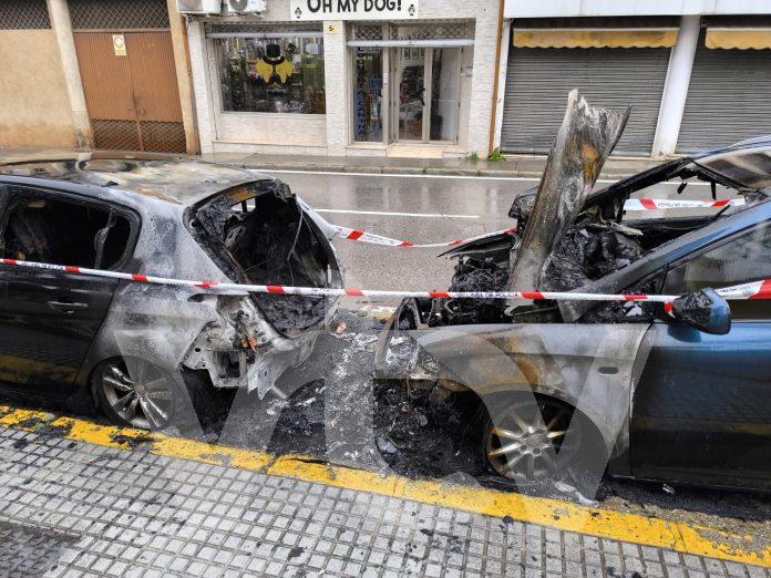 COCHES INCENDIO HOYA DEL MOLINO Vehículos, incendio