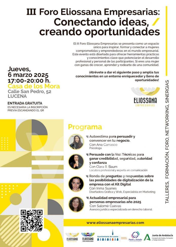 Cartel III Foro Eliossana Empresarias