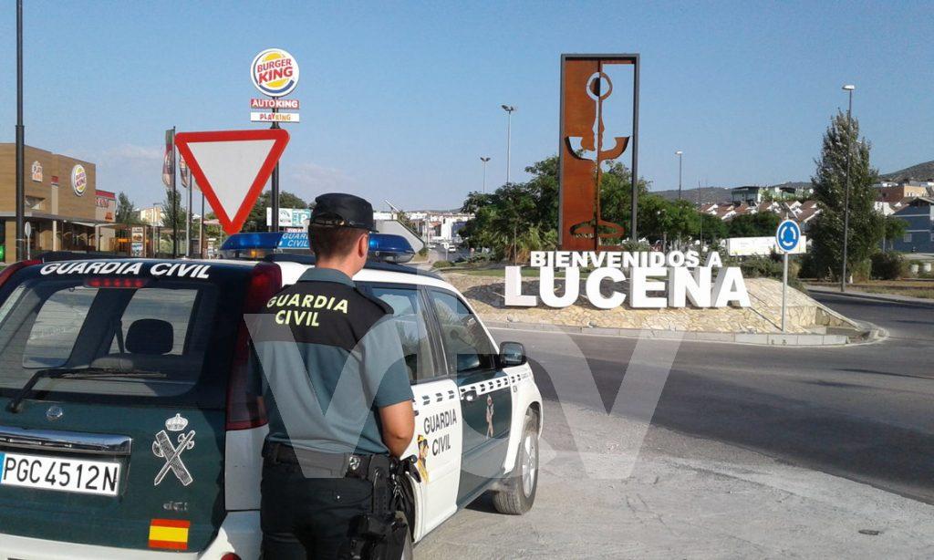 Guardia Civil, piedras, Lucena