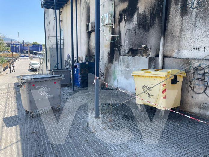 Quema de contenedores