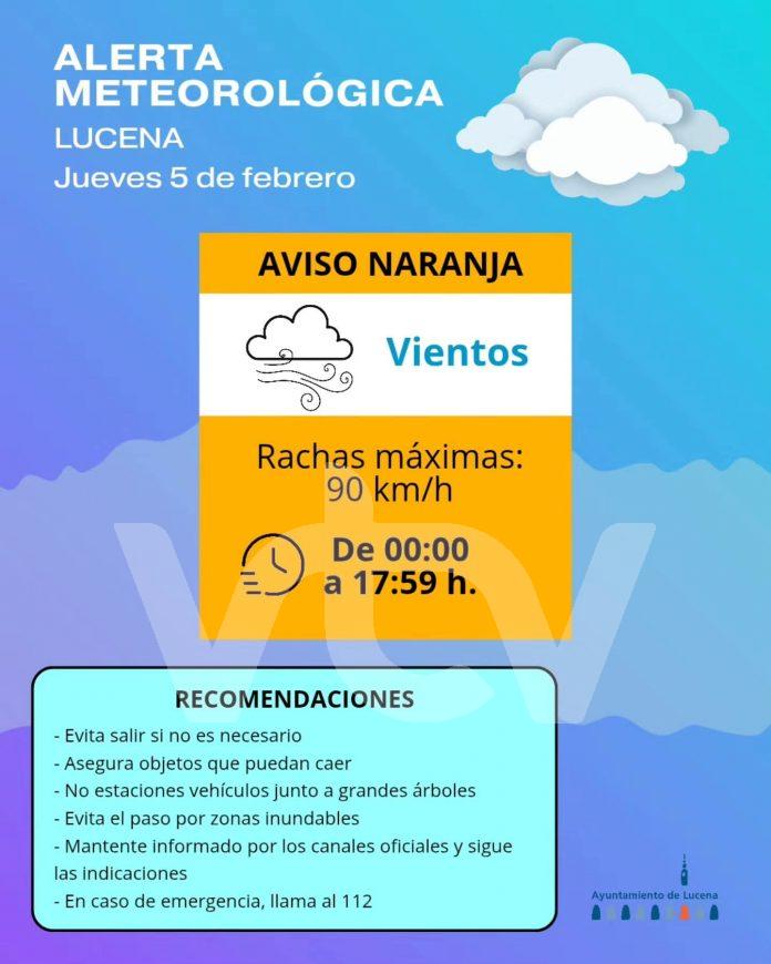 ALERTA VIENTO LUCENA